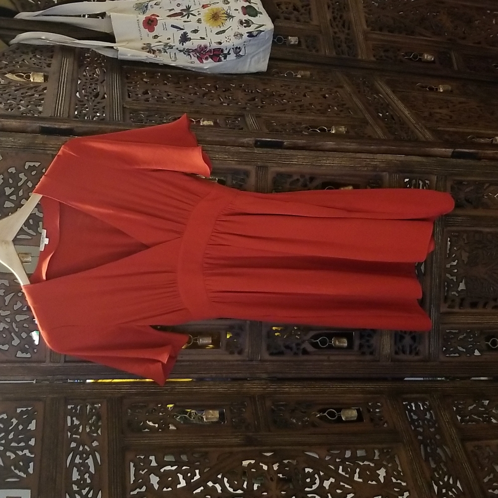 Wilfred Aritzia 100% silk red dress XS